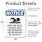 Signmission Pool For Hotel Guests Sign With Symbol, 18 in W x Rectangle, Vinyl Decal OS-2PACK-NS-D-1824-V-17687 - alternate 6